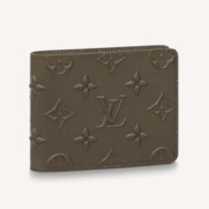 Louis Vuitton LV Unisex Slender Wallet Khaki Monogram Seal Cowhide Leather | AlmaBagz