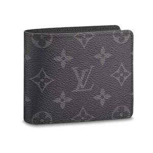Louis Vuitton LV Unisex Slender Wallet Monogram Eclipse Canvas-Grey | AlmaBagz