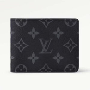 Louis Vuitton LV Unisex Slender Wallet Monogram Eclipse Coated Canvas | AlmaBagz