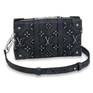 Louis Vuitton LV Unisex Soft Trunk Wearable Wallet Black Charcoal Cowhide Leather | AlmaBagz