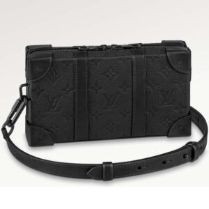 Louis Vuitton LV Unisex Soft Trunk Wearable Wallet Black Taurillon Monogram Leather | AlmaBagz