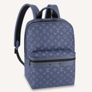 Louis Vuitton LV Unisex Sprinter Backpack Navy Blue Monogram Shadow Cowhide Leather | AlmaBagz