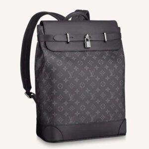Louis Vuitton LV Unisex Steamer Backpack Black Monogram Eclipse Canvas | AlmaBagz