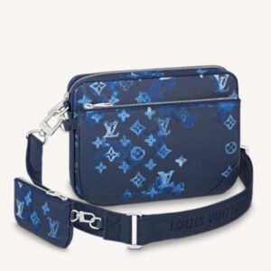 Louis Vuitton LV Unisex Trio Messenger Cowhide Leather Small Coin Purse | AlmaBagz