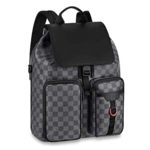 Louis Vuitton LV Unisex Utility Backpack Damier Graphite Canvas-Grey | AlmaBagz