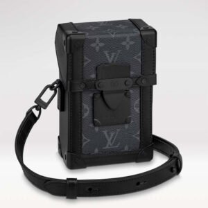 Louis Vuitton LV Unisex Vertical Trunk Wearable Wallet Monogram Eclipse Coated Canvas | AlmaBagz