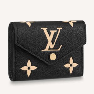 Louis Vuitton LV Unisex Victorine Wallet Black Monogram Empreinte Embossed Supple Grained Cowhide | AlmaBagz