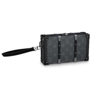 Louis Vuitton LV Unisex Wallet Trunk Grey Monogram Coated Canvas Cowhide Leather | AlmaBagz