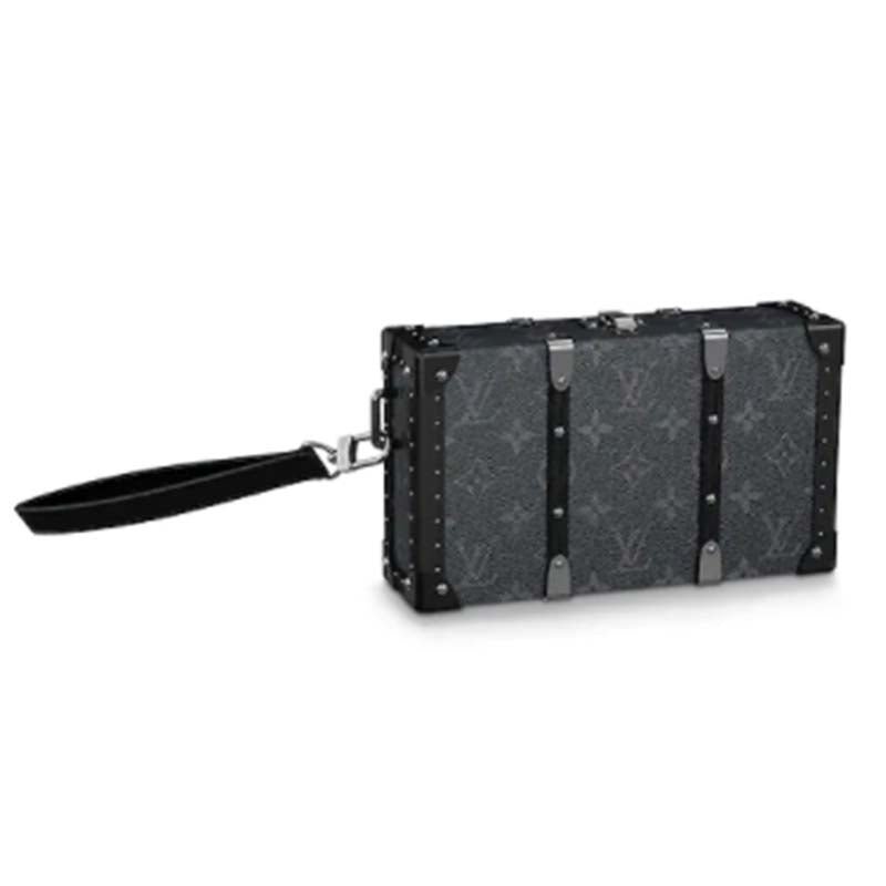 Louis Vuitton LV Unisex Wallet Trunk Grey Monogram Coated Canvas Cowhide Leather | AlmaBagz