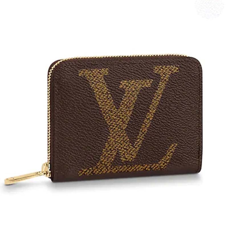 Louis Vuitton LV Unisex Zippy Coin Purse Giant Monogram Coated Canvas | AlmaBagz