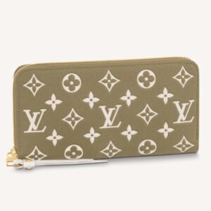 Louis Vuitton LV Unisex Zippy Wallet Green Monogram Empreinte Embossed Supple Grained Cowhide | AlmaBagz