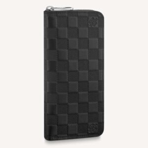 Louis Vuitton LV Unisex Zippy Wallet Vertical Black Damier Infini Cowhide Leather | AlmaBagz