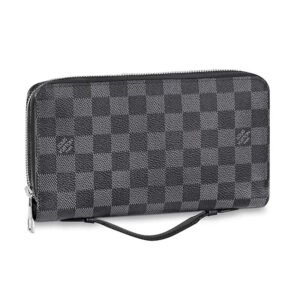 Louis Vuitton LV Unisex Zippy XL Wallet Coated Canvas-Grey | AlmaBagz