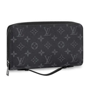 Louis Vuitton LV Unisex Zippy XL Wallet Monogram Eclipse Canvas | AlmaBagz