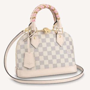 Louis Vuitton LV Women Alma BB Handbag Beige Damier Azur Coated Canvas | AlmaBagz