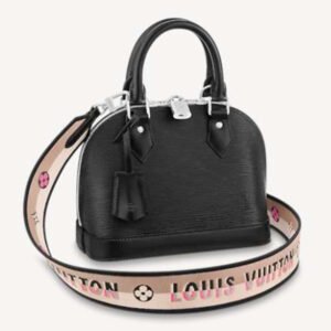 Louis Vuitton LV Women Alma BB Handbag Black Epi Grained Cowhide Leather | AlmaBagz