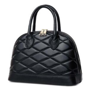 Louis Vuitton LV Women Alma BB Handbag Black Lamb Cowhide Leather | AlmaBagz