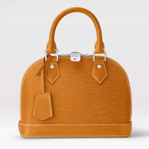 Louis Vuitton LV Women Alma BB Handbag Honey Gold Epi Grained Cowhide Leather | AlmaBagz