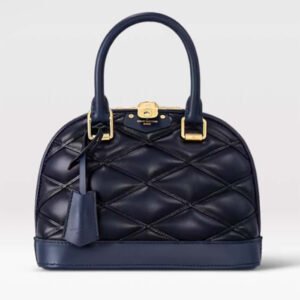 Louis Vuitton LV Women Alma BB Handbag Navy Blue Lamb Leather Cowhide | AlmaBagz