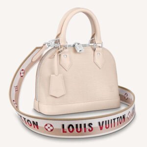 Louis Vuitton LV Women Alma BB Handbag White Epi Grained Cowhide Leather | AlmaBagz