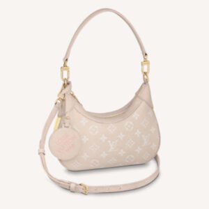 Louis Vuitton LV Women Bagatelle Beige Handbag Printed Embossed Grained Cowhide Leather | AlmaBagz