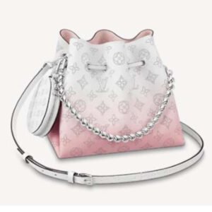 Louis Vuitton LV Women Bella Bucket Bag Gradient Pink Mahina Perforated Calf Leather | AlmaBagz
