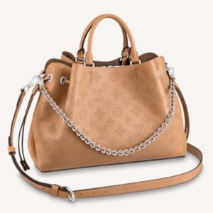 Louis Vuitton LV Women Bella Tote Arizona Brown Mahina Perforated Calfskin Calf | AlmaBagz