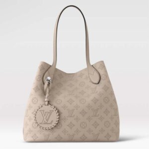 Louis Vuitton LV Women Blossom MM Tote Bag Beige Mahina Perforated Calfskin Leather | AlmaBagz