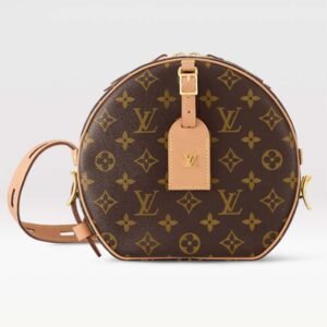 Louis Vuitton LV Women Boite Chapeau Souple MM in Monogram Coated Canvas-Brown | AlmaBagz