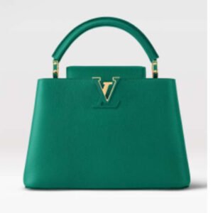 Louis Vuitton LV Women Capucines BB Handbag Emeraude Green Taurillon Leather | AlmaBagz
