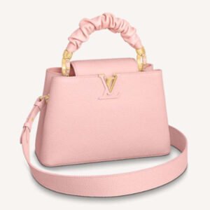 Louis Vuitton LV Women Capucines BB Handbag Pink Taurillon Calfskin | AlmaBagz