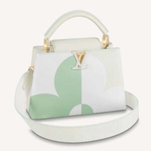 Louis Vuitton LV Women Capucines BB Jade White Taurillon Cowhide Leather | AlmaBagz