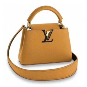Louis Vuitton LV Women Capucines Mini Handbag Jewel-Tone Taurillon Leather | AlmaBagz