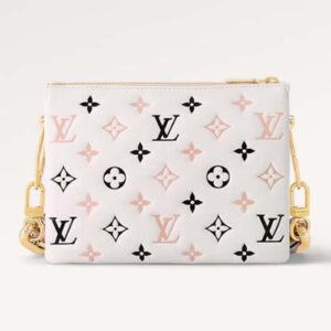Louis Vuitton LV Women Coussin BB Handbag Tricolor Bag Beige Lambskin | AlmaBagz