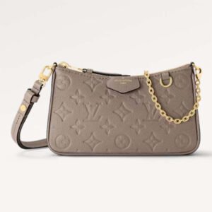 Louis Vuitton LV Women Easy Pouch On Strap Beige Embossed Monogram Empreinte Cowhide Leather | AlmaBagz