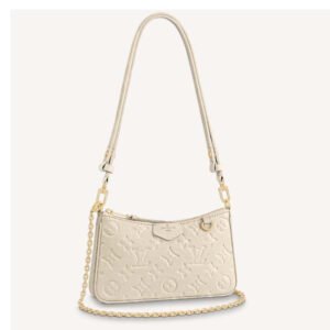 Louis Vuitton LV Women Easy Pouch On Strap White Monogram Supple Grained Cowhide | AlmaBagz