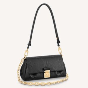 Louis Vuitton LV Women Favorite Black Monogram Empreinte Cowhide Leather | AlmaBagz