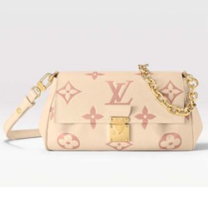 Louis Vuitton LV Women Favorite Handbag Pink Monogram Empreinte Embossed Supple Grained Cowhide | AlmaBagz
