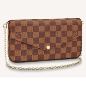 Louis Vuitton LV Women Félicie Pochette Brown Damier Ebene Coated Canvas | AlmaBagz