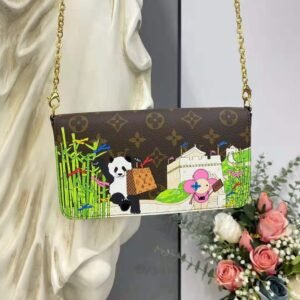 Louis Vuitton LV Women Félicie Pochette Myosotis Blue Monogram Coated Canvas | AlmaBagz