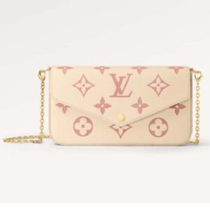 Louis Vuitton LV Women Félicie Pochette Pink Monogram Empreinte Embossed Supple Grained Cowhide | AlmaBagz