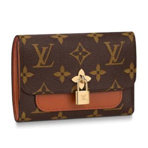 Louis Vuitton LV Women Flower Compact Wallet Monogram Coated Canvas | AlmaBagz