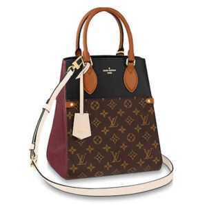 Louis Vuitton LV Women Fold Tote MM Monogram Canvas Calfskin Leather | AlmaBagz