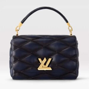 Louis Vuitton LV Women GO-14 MM Navy Blue Lamb Leather Cowhide Leather | AlmaBagz
