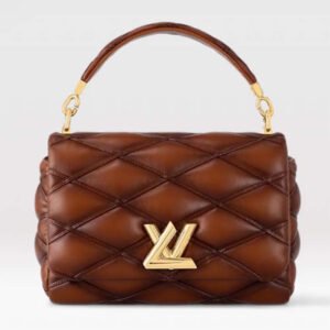 Louis Vuitton LV Women GO-14 MM Smoked Tan Lamb Leather Cowhide Leather | AlmaBagz