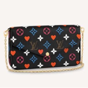 Louis Vuitton LV Women Game On Félicie Pochette Monogram Canvas-Black | AlmaBagz