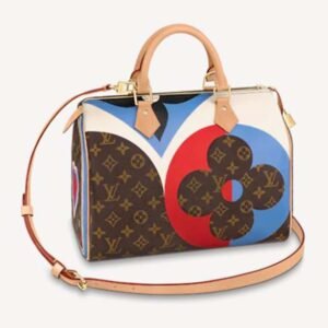 Louis Vuitton LV Women Game On Speedy Bandoulière 30 Monogram Flowers Canvas | AlmaBagz