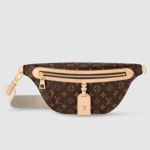 Louis Vuitton LV Women High Rise Monogram Coated Canvas Natural Cowhide Leather | AlmaBagz