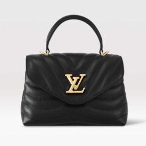 Louis Vuitton LV Women Hold Me Top-Handle Bag Black Smooth Cowhide Leather | AlmaBagz
