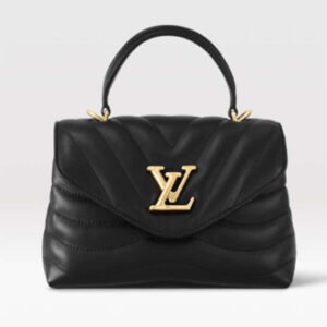 Louis Vuitton LV Women Hold Me Top-Handle Bag Black Smooth Cowhide Leather | AlmaBagz
